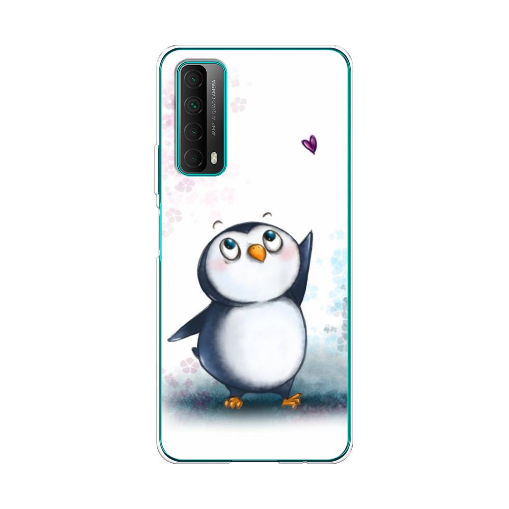 

Чехол Awog на Huawei P Smart 2021 "Пингвин и сердечко", Разноцветный, 6104750-1