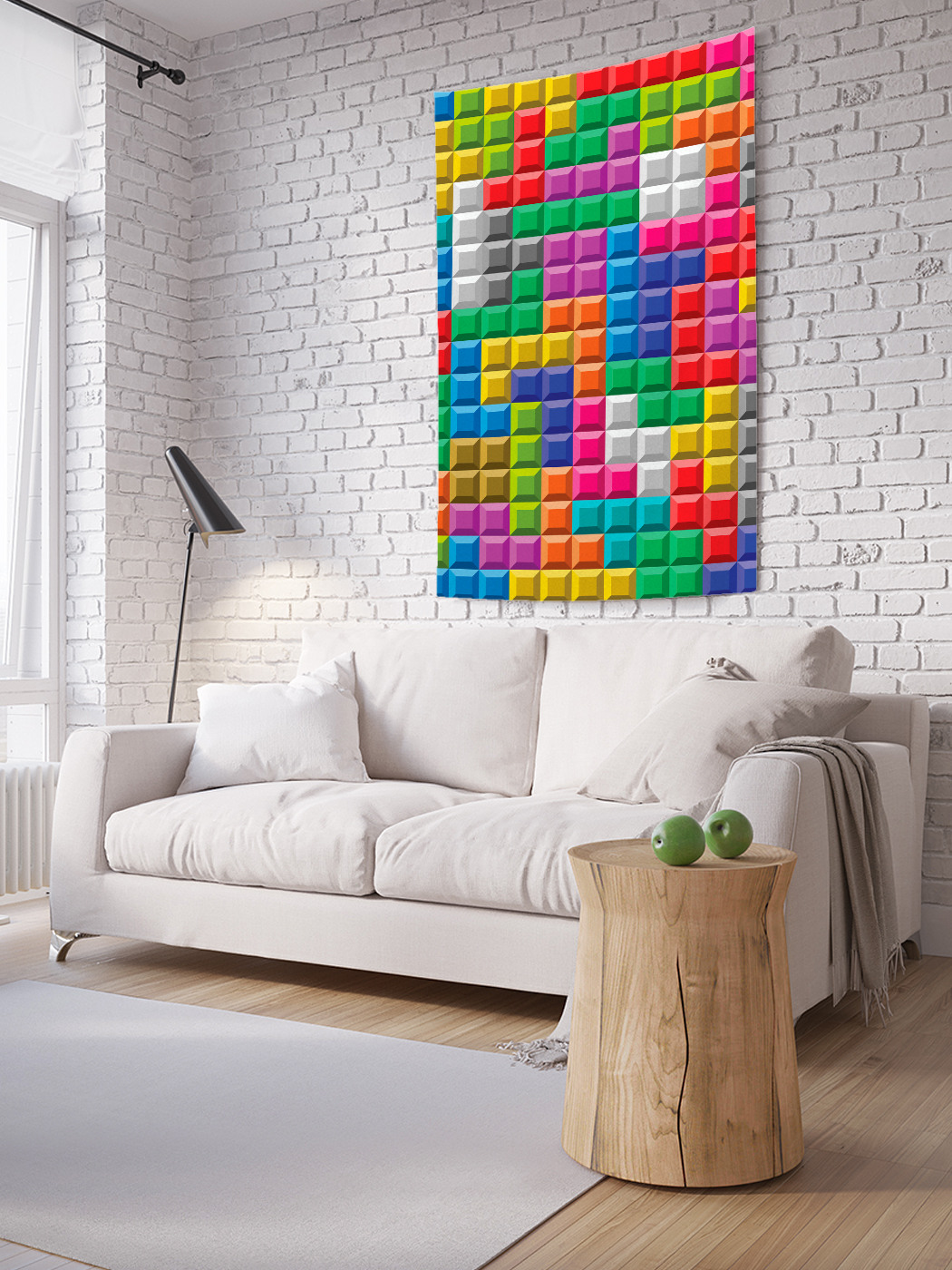 

Вертикальное фотопанно на стену JoyArty Игровые клетки 100x150 см, Игровые клетки