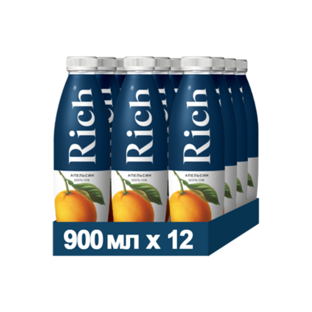 

Сок Rich Апельсин 12 шт по 0,9 л