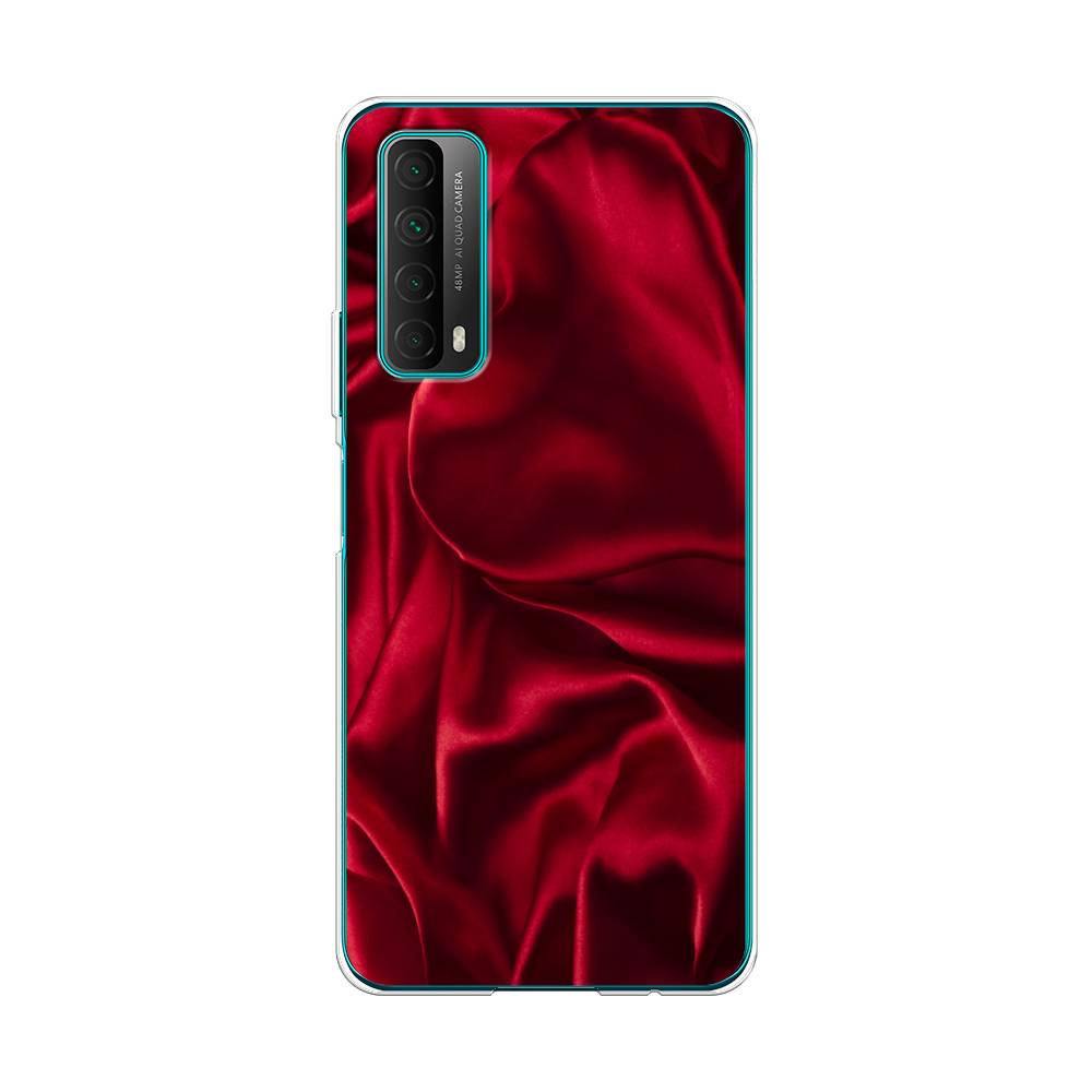 

Чехол Awog на Huawei P Smart 2021 "Текстура красный шелк", Разноцветный, 6104750-3