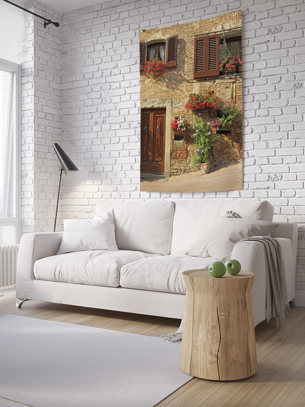 

Вертикальное фотопанно на стену JoyArty Цветы на стене 150x200 см, Цветы на стене