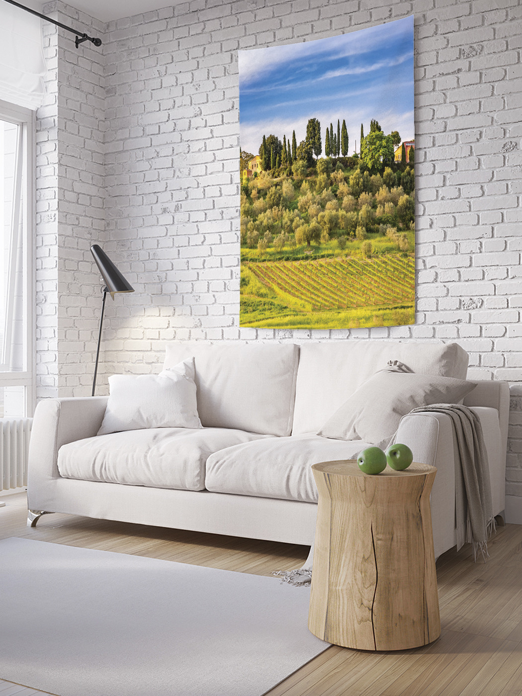 

Вертикальное фотопанно на стену JoyArty Город на холме 150x200 см, Город на холме