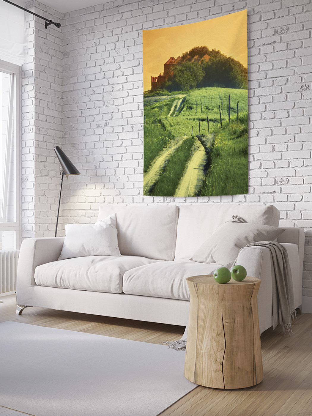 

Вертикальное фотопанно на стену JoyArty Огражденная дорога 150x200 см, Огражденная дорога
