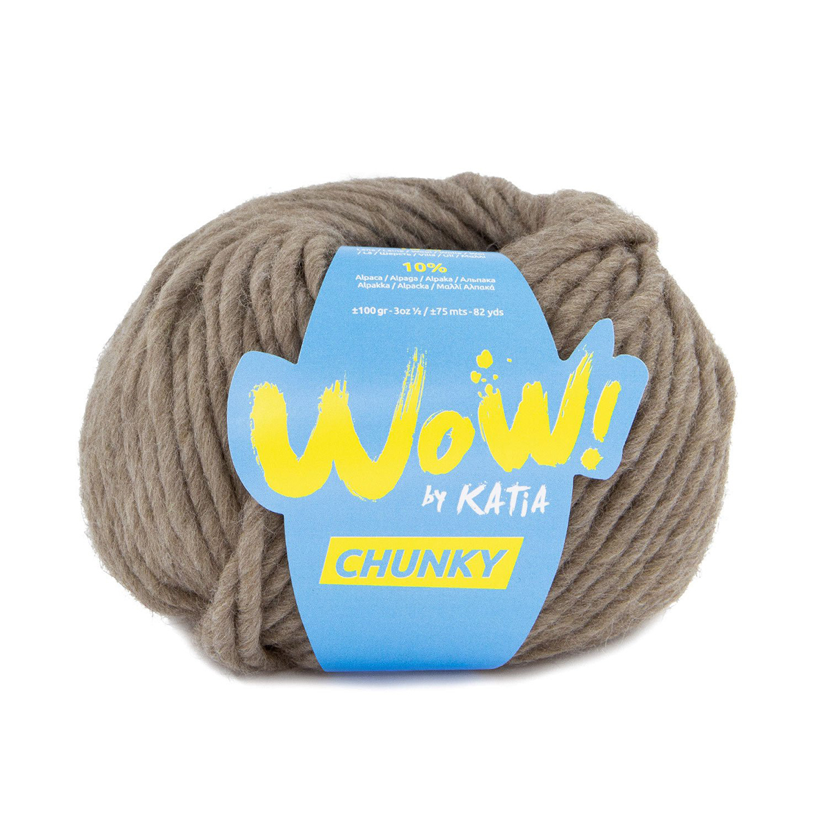 

Пряжа для вязания Wow-Chunky by Katia, цвет 54, коричневый, Wow-Chunky