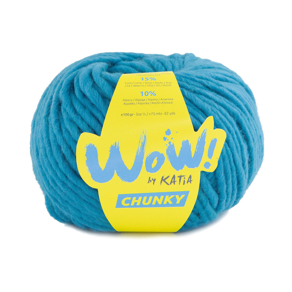 

Пряжа для вязания Wow-Chunky by Katia, цвет 67, синий, Wow-Chunky