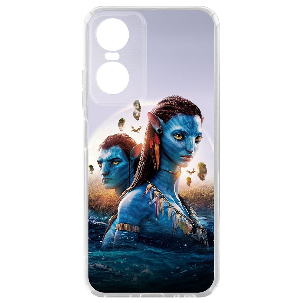 

Чехол-накладка кейс Аватар - Джейк и Нейтири для TECNO POP 6 Pro, Прозрачный