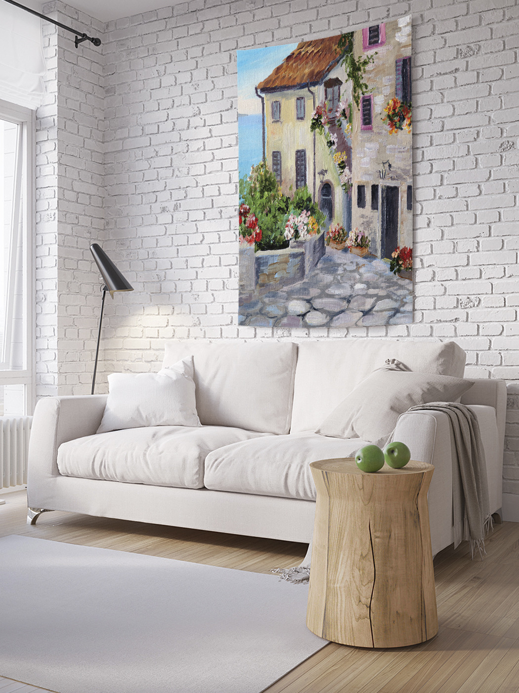 

Вертикальное фотопанно на стену JoyArty Цветочные дворики 150x200 см, Цветочные дворики