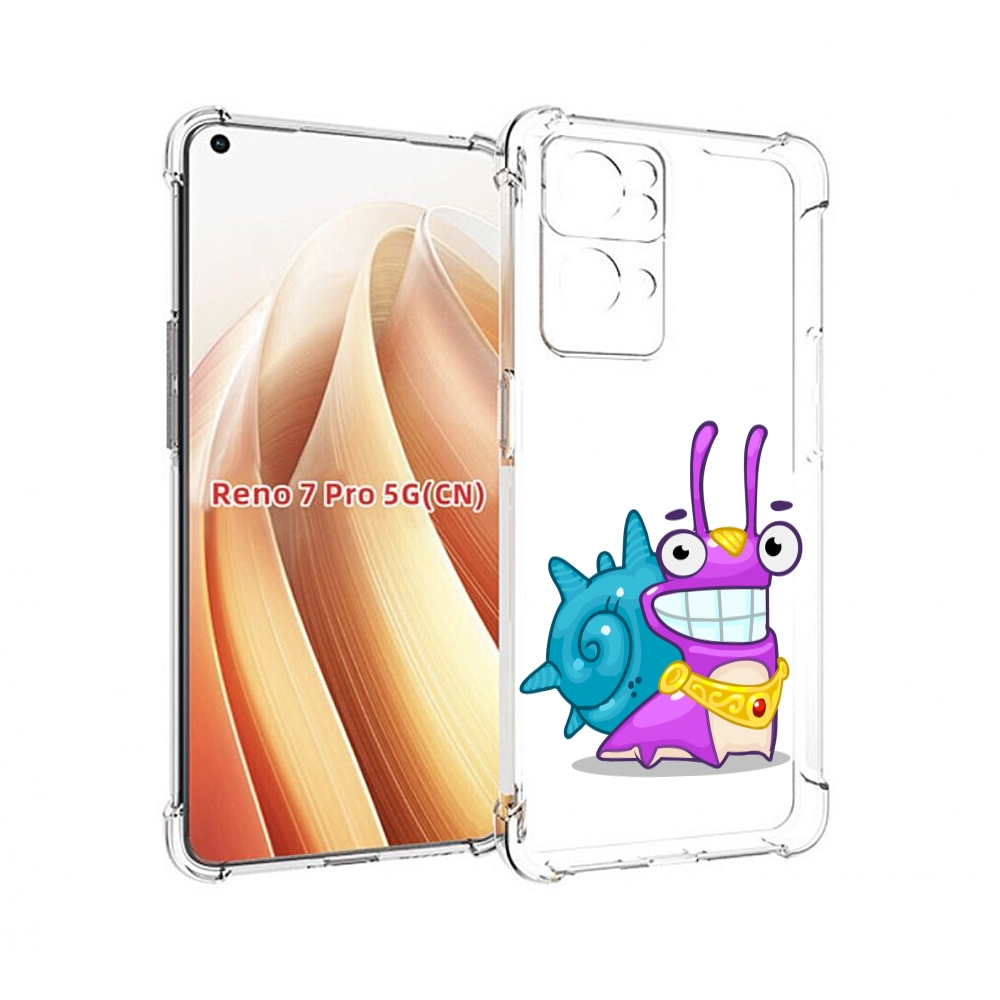 

Чехол MyPads улитка-принц для OPPO Reno7 Pro 5G, Прозрачный, Tocco