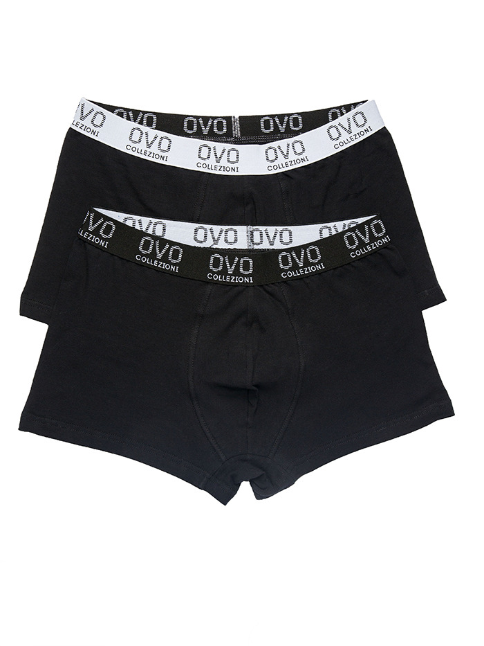 Комплект трусов мужских OVO Collezioni OVO_2 черных 50 RU, 2 шт.