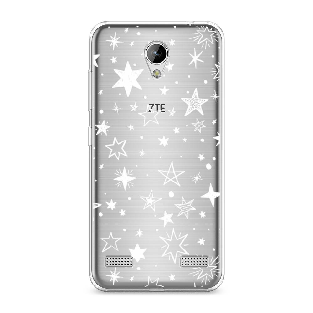 

Чехол Awog на ZTE Blade A520 / ЗТЕ Блэйд A520 "Звездочки графика белая", 132050-7