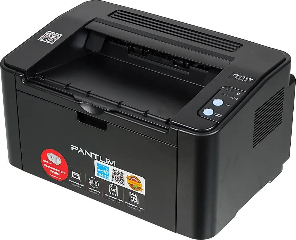 

Принтер лазерный Pantum P2207 черно-белая печать, A4, цвет черный