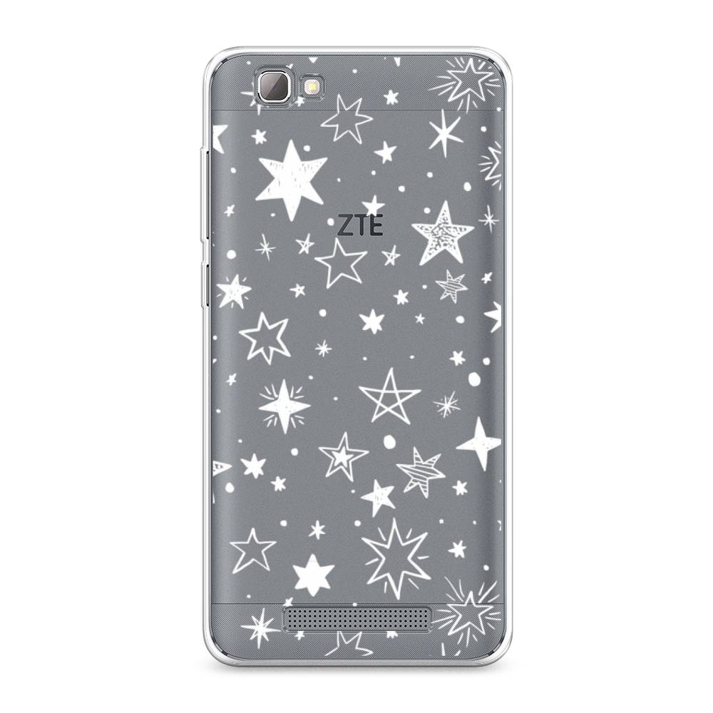 

Чехол Awog на ZTE Blade A610 / ЗТЕ Блэйд A610 "Звездочки графика белая", Разноцветный, 130950-7