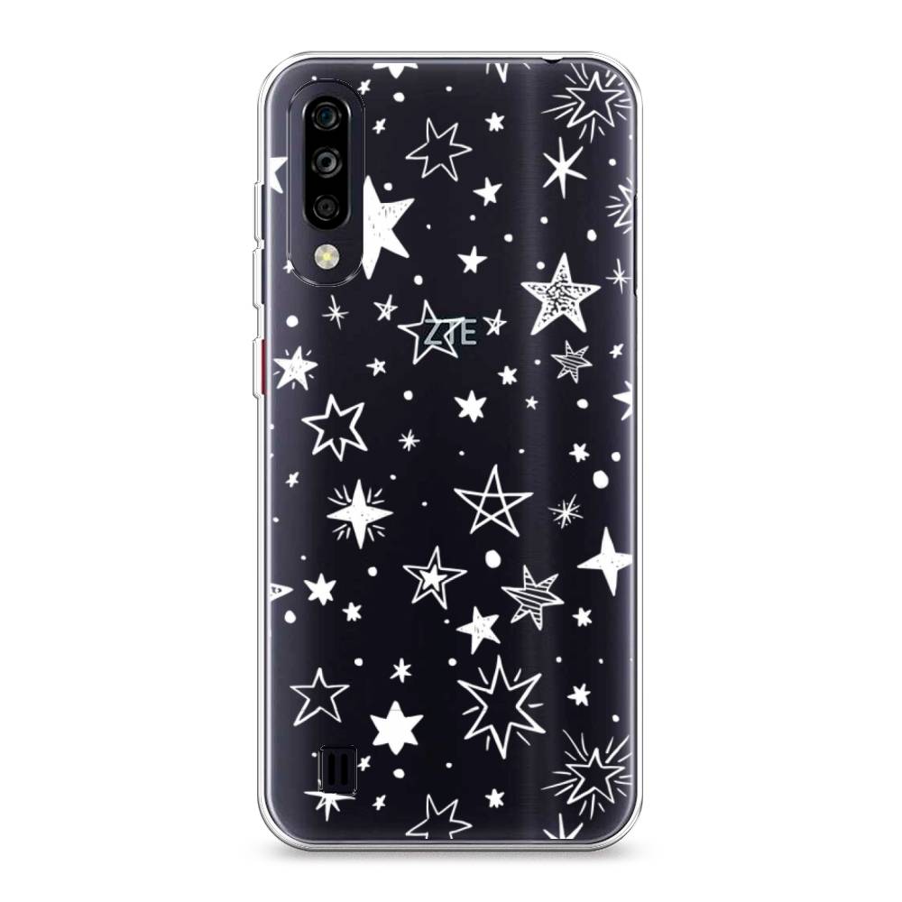 

Чехол Awog на ZTE Blade A7 (2020) / ЗТЕ Блэйд A7 (2020) "Звездочки графика белая", Разноцветный, 133750-7