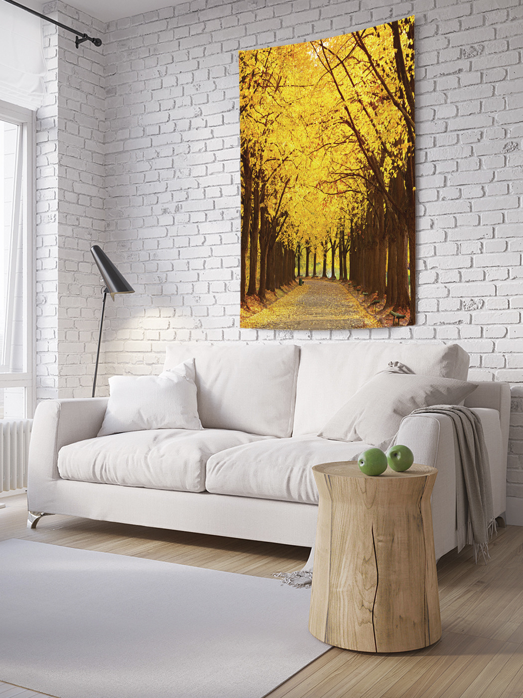 

Вертикальное фотопанно на стену JoyArty Осенняя аллея 150x200 см, Осенняя аллея