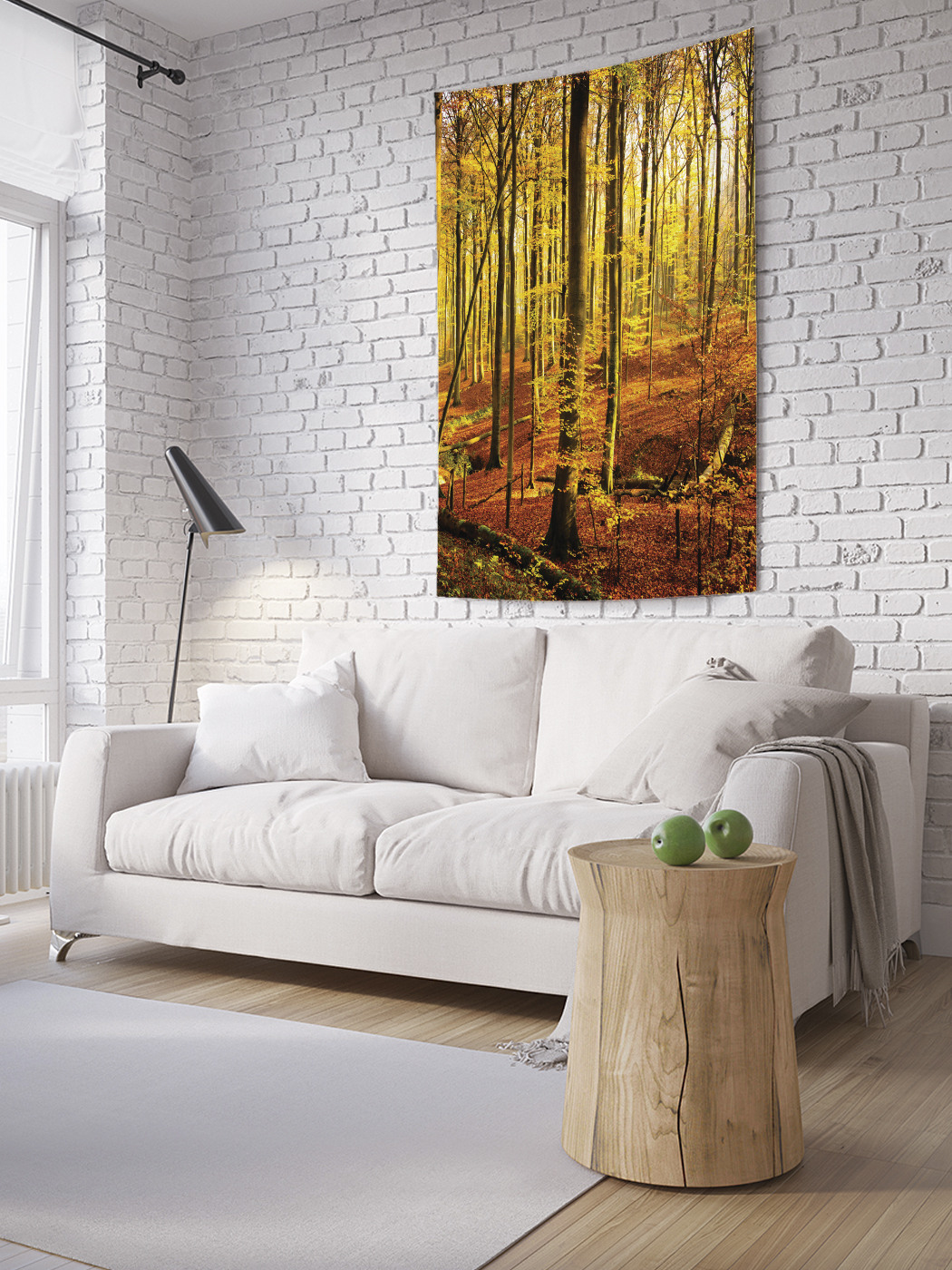

Вертикальное фотопанно на стену JoyArty Желтеющие леса 150x200 см, Желтеющие леса