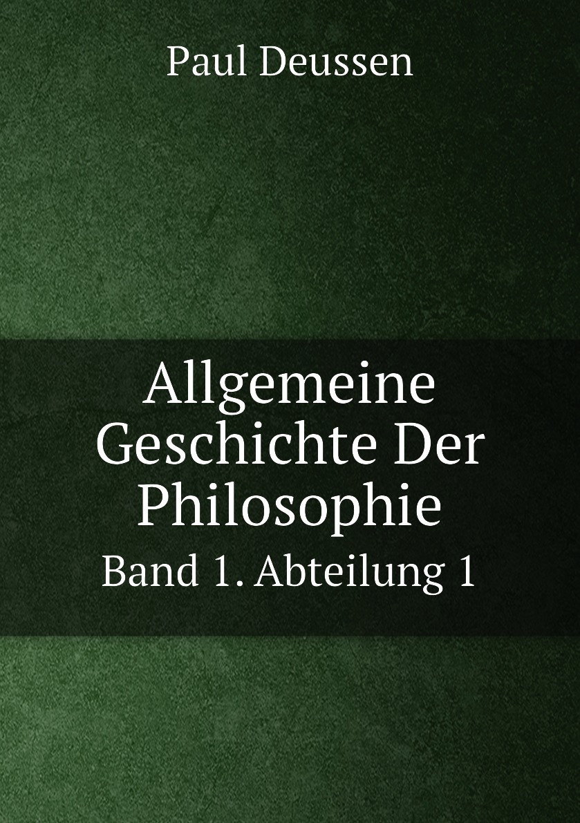 

Allgemeine Geschichte Der Philosophie