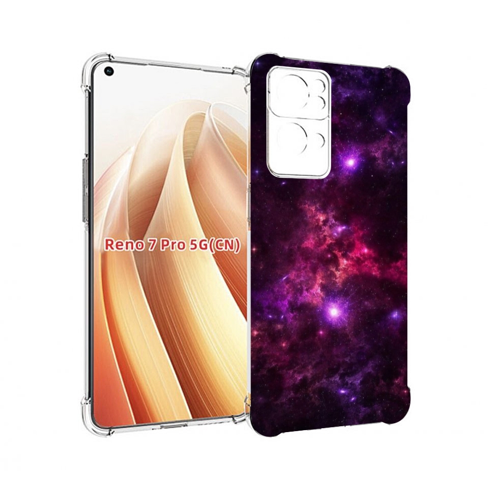 

Чехол MyPads фиолетовый-космос-с-облаками для OPPO Reno7 Pro 5G, Прозрачный, Tocco