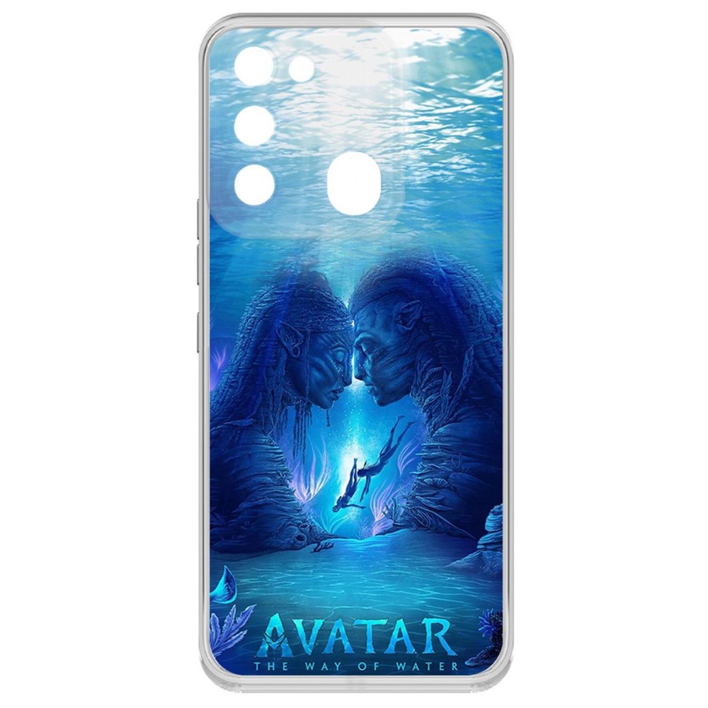 

Чехол-накладка кейс Аватар - Рифы для TECNO Spark 8C, Прозрачный
