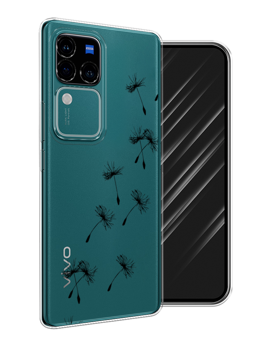 

Чехол Awog на Vivo V30 Pro/S18 Pro "Летящие одуванчики", Черный, 2610050-1