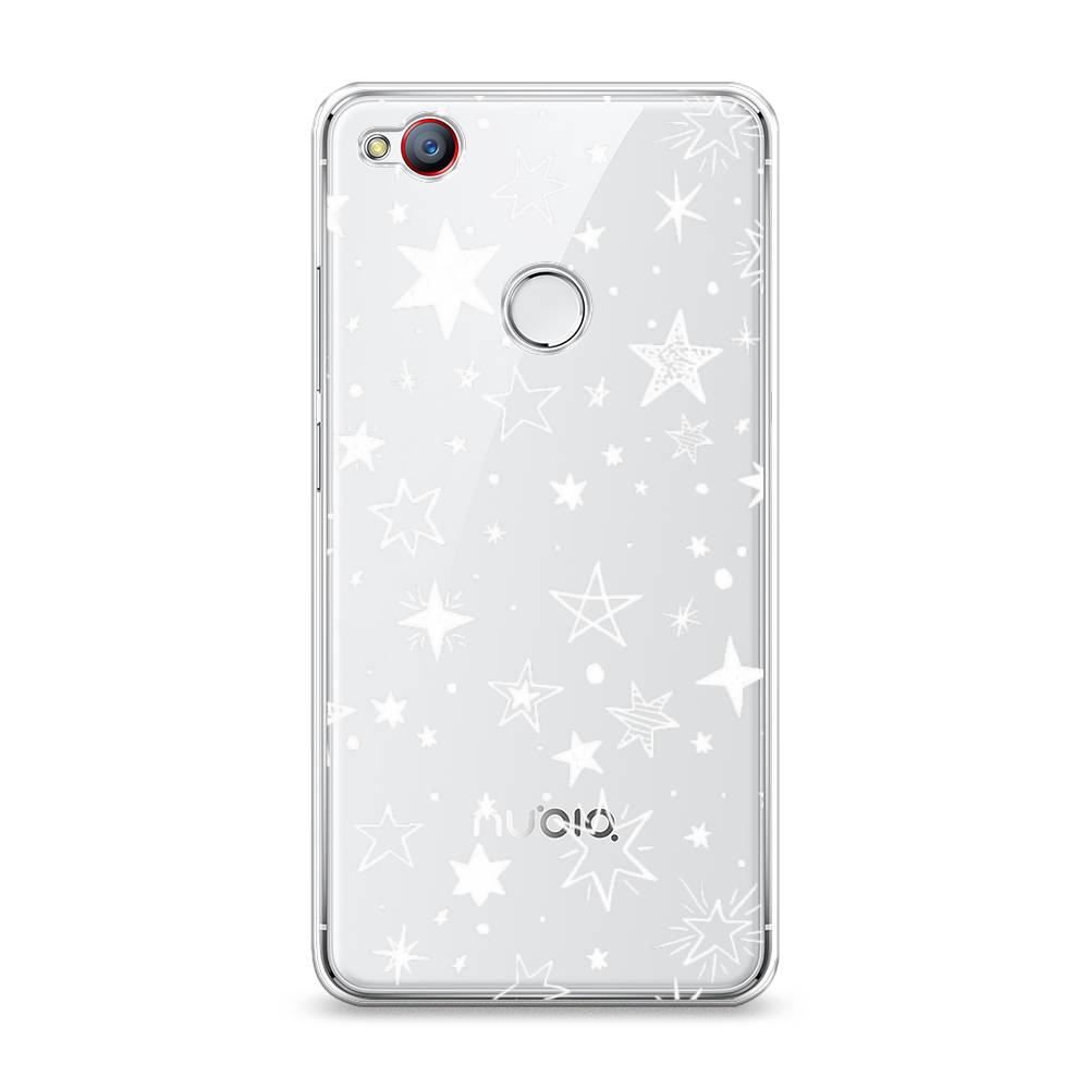 

Чехол Awog на ZTE Nubia Z11 Mini / ЗТЕ Нубиа Z11 Mini "Звездочки графика белая", 131550-7