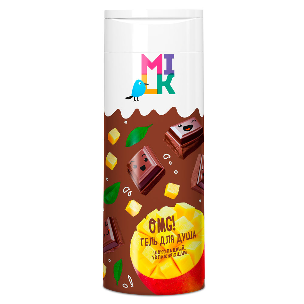 Гель для душа Milk Шоколадный увлажняющий, в форме шоколадной плитки 400 мл