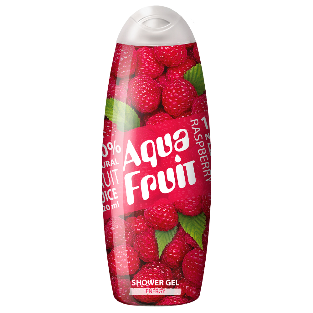 Гель для душа Aquafruit Energy Raspberry освежающий, для всех типов кожи 420 мл icon skin vitamin c energy тоник активатор для сияния кожи 150 мл