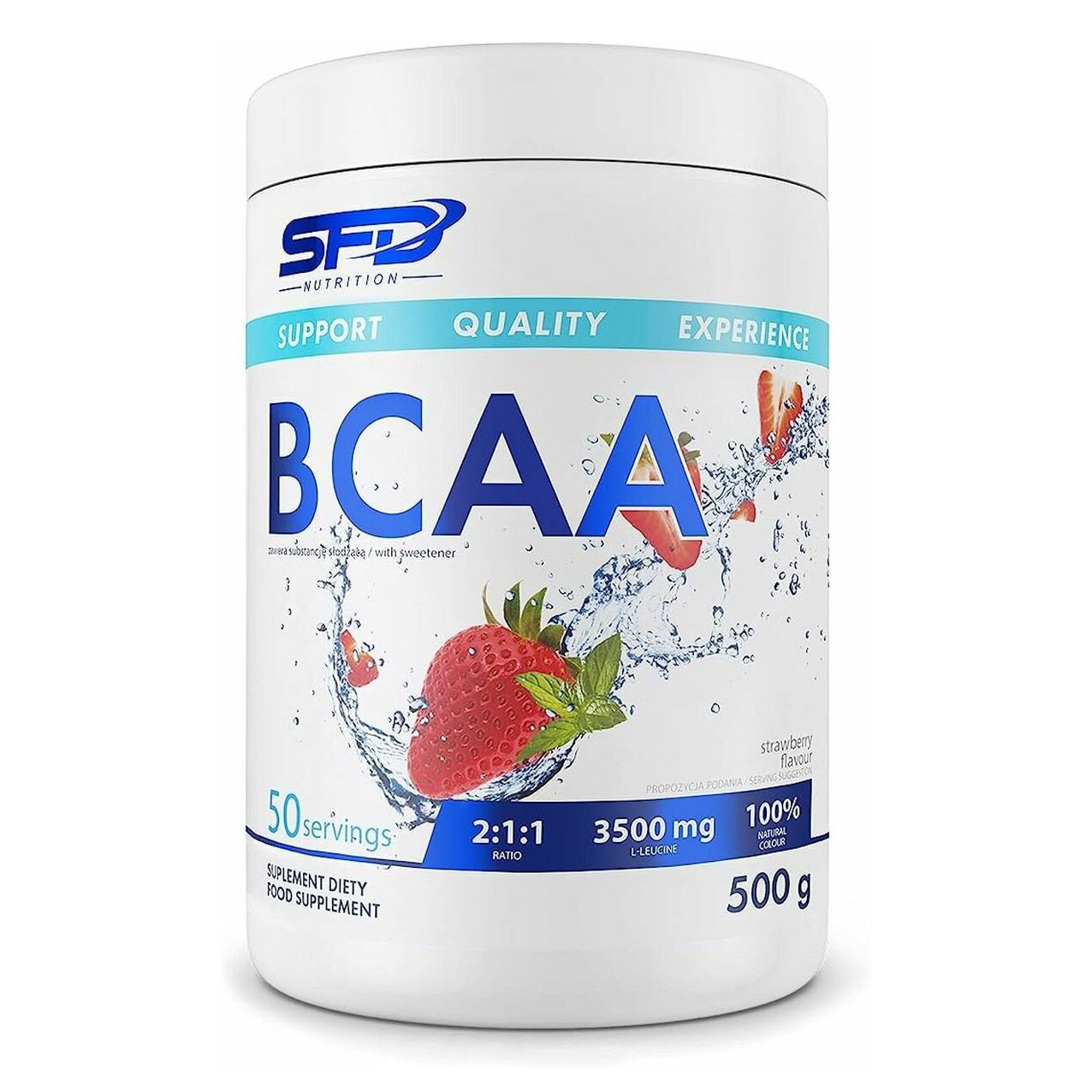 SFD SFD, BCAA, 500g (Клубника)