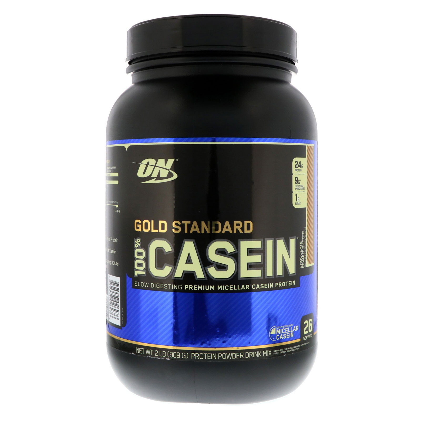фото Протеин optimum nutrition 100% gold standard casein, 909 г, chocolate peanut butter