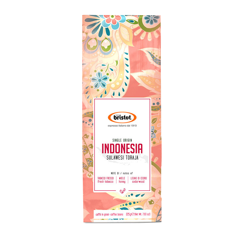 

Кофе Bristot Indonesia Toraja в зернах 225 г