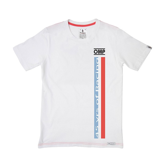 фото Футболка crew neck short sleeves omp heritage white размер l omp racing rs/ts/0009/020/l