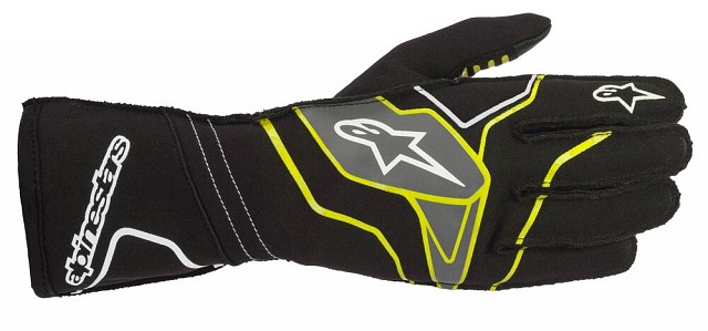 

Перчатки для картинга TECH 1 KX v2 черный/жёлтый/серый, р-р L Alpinestars 3551820_1501_L