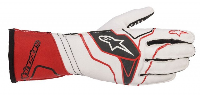 фото Перчатки для картинга tech 1 kx v2 белый/красный/черный, р-р s alpinestars 3551820_231_s