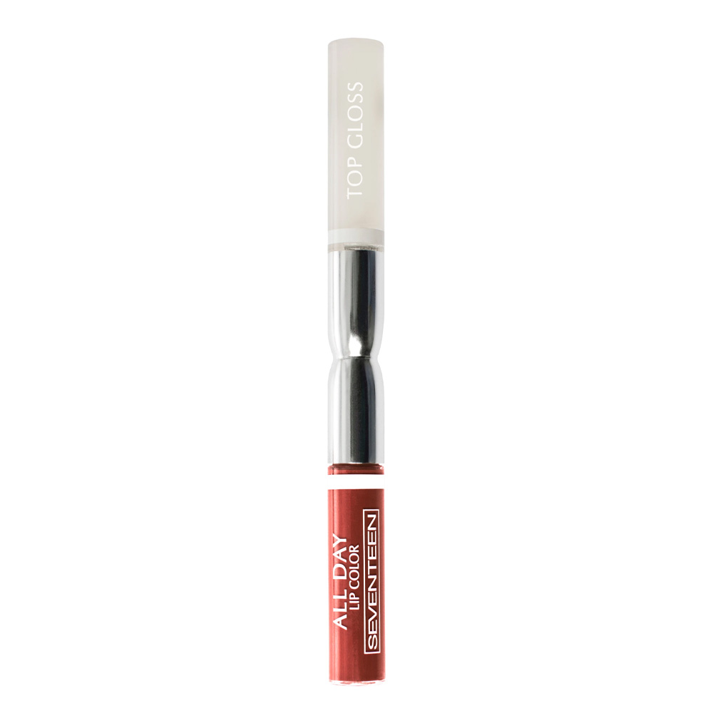 Помада-блеск для губ стойкая SEVENTEEN All Day Lip Color & Top Gloss, №05, 4 мл shiseido помада блеск lacquer rouge