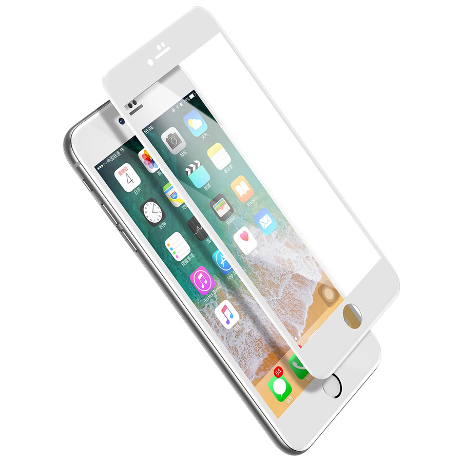

Защитное стекло Baseus All-screen для iPhone 7 Plus/8 Plus White, All-screen Arc-surface
