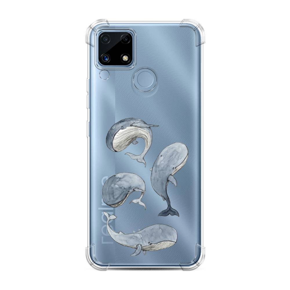 

Чехол Awog на Realme C25/C25s "Киты", Разноцветный, 257451-1