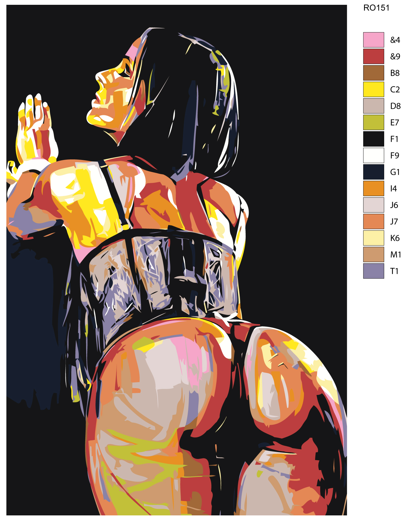 

Картина по номерам, Живопись по номерам, 80 x 120, RO151, RO151