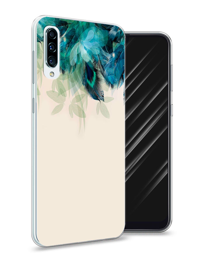 

Чехол Awog на Samsung Galaxy A50/A30S "Перья голубого цвета", Разноцветный, 27750-2