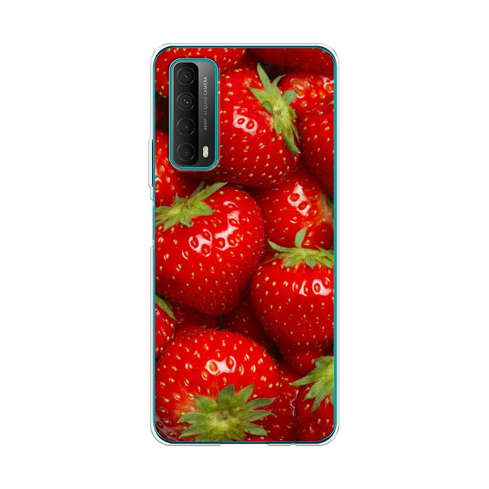 

Чехол Awog на Huawei P Smart 2021 "Клубника", Разноцветный, 6104750-10