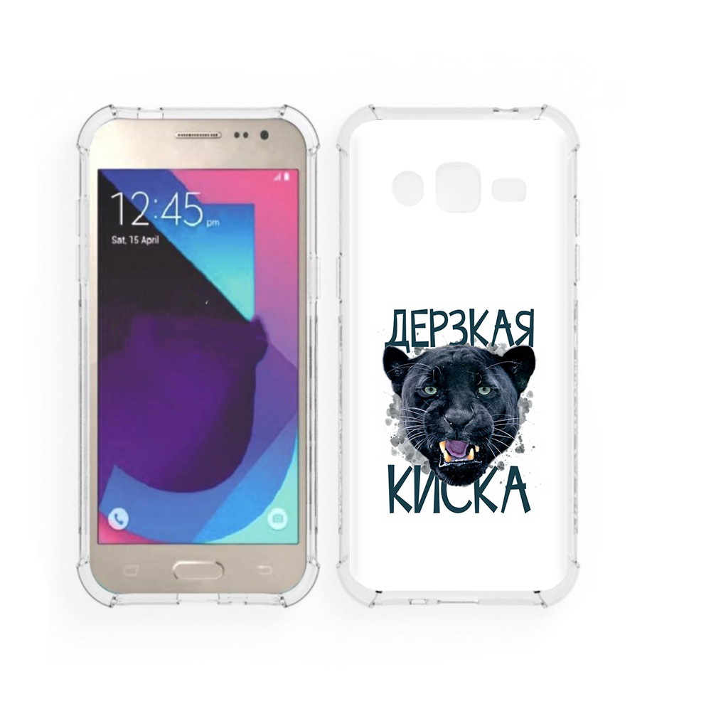 

Чехол MyPads Tocco для Samsung Galaxy J2 дерзкая киска (PT226924.572.319), Прозрачный, Tocco