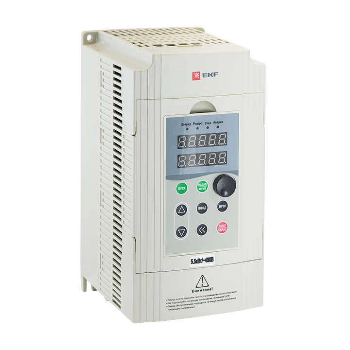 

Преобразователь частоты EKF PROxima VECTOR-100 VT100-5R5-3B 5,5/7,5кВт 3х400В