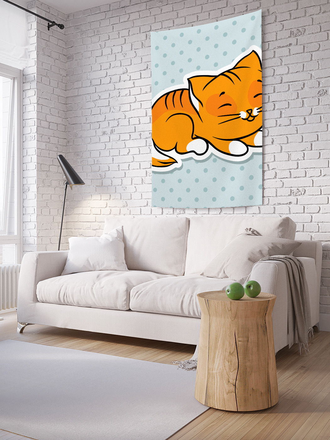 

Вертикальное фотопанно на стену JoyArty Нежный котик 100x150 см, Нежный котик