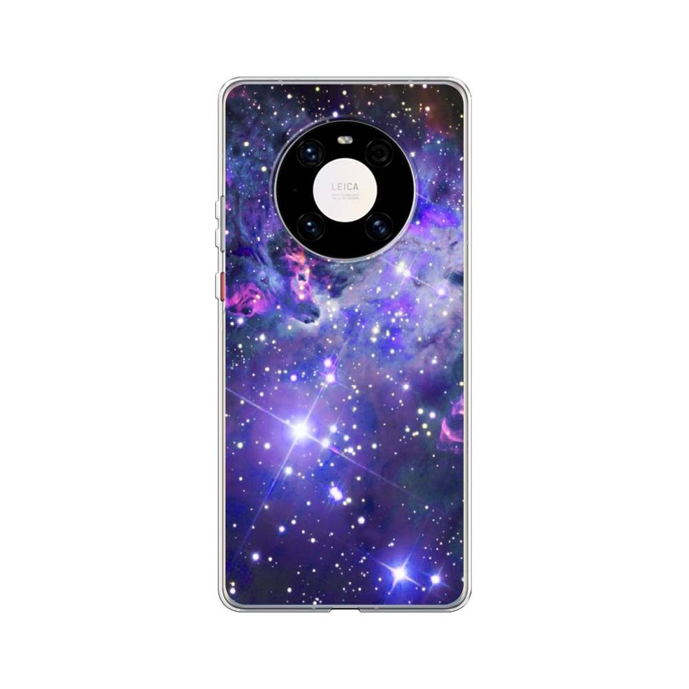 

Чехол Awog на Huawei Mate 40 Pro "Яркая галактика", Фиолетовый, 6104450-4