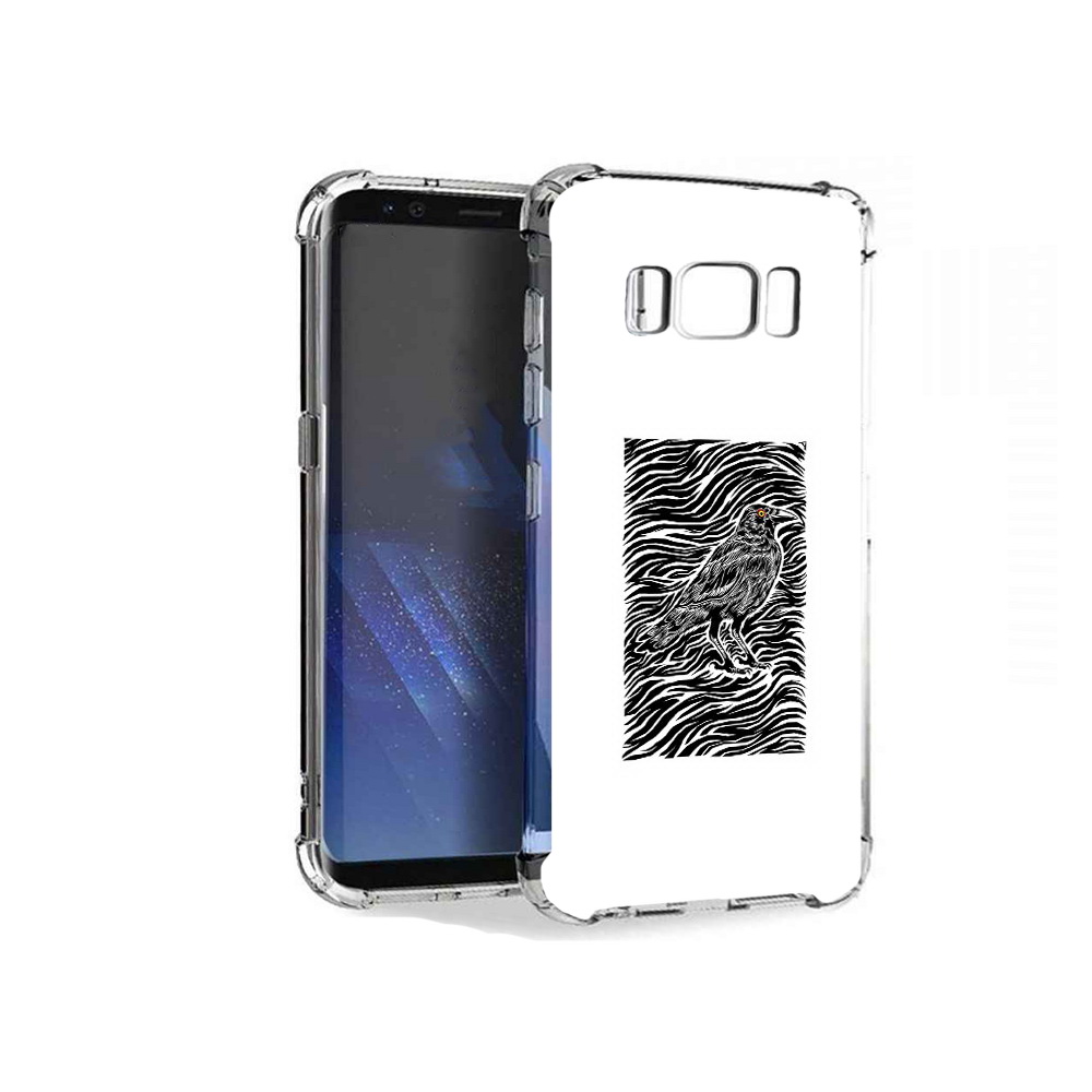 

Чехол MyPads Tocco для Samsung Galaxy S8+ ворон в абстракции, Tocco