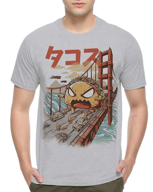 

Футболка мужская Dream Shirts Тако Атакует серая M, "Тако Атакует"