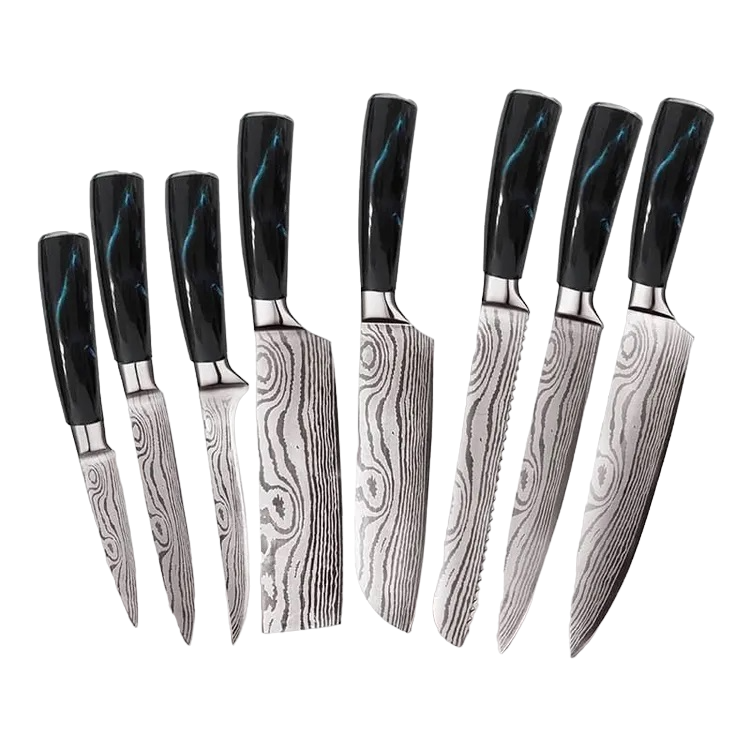 Набор кухонных ножей Xiaomi Spetime 8-Pieces Kitchen Knife Set Blue (BU02KN8)