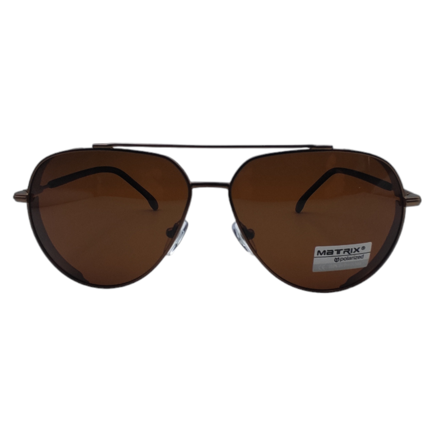 Солнцезащитные очки унисекс Matrix Polarized MT8660 C3 коричневые