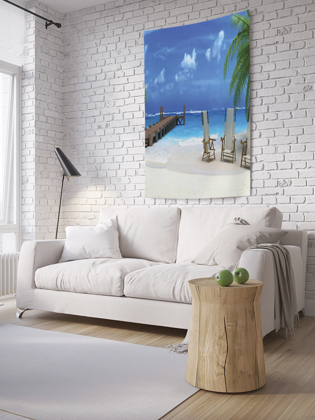 

Вертикальное фотопанно на стену JoyArty Облачный пирс 150x200 см, Облачный пирс