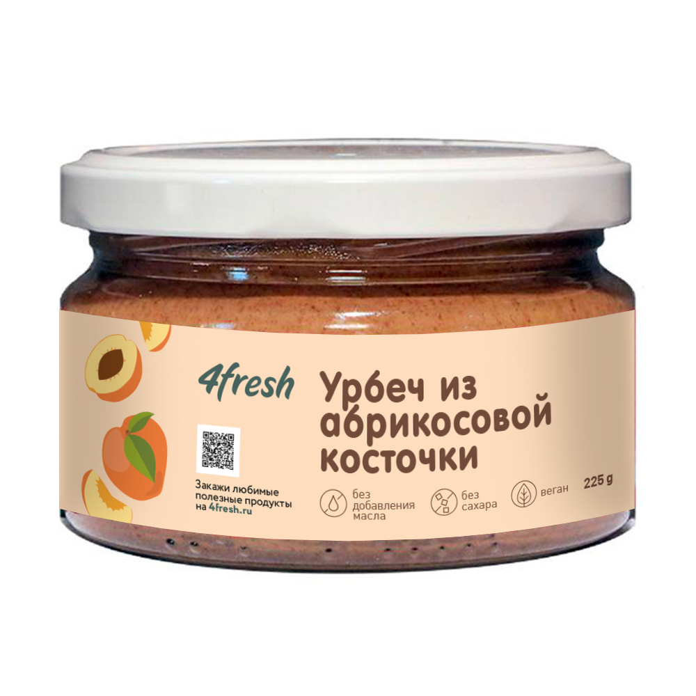 

Урбеч из абрикосовой косточки 4fresh FOOD 225 г