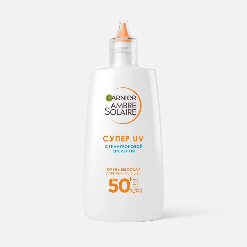 Флюид солнцезащитный Garnier Ambre Solaire с гиалуроновой кислотой, SPF 50+, 40 мл