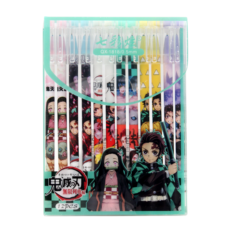 Гелевые ручки Пиши стирай Клинок рассекающий демонов CANBI 334455 набор из 12 шт